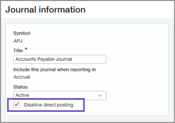 general ledger direct posts