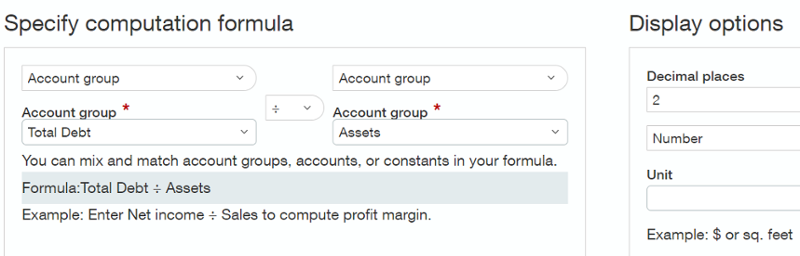 Example of Using the computation structure with debt ratios-1-1