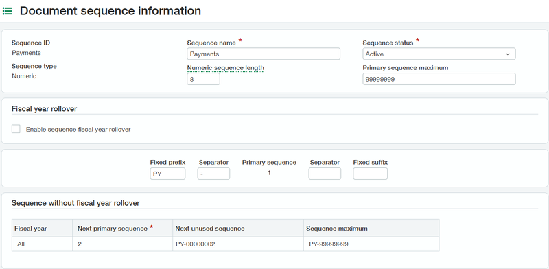 Document Sequence Information-1