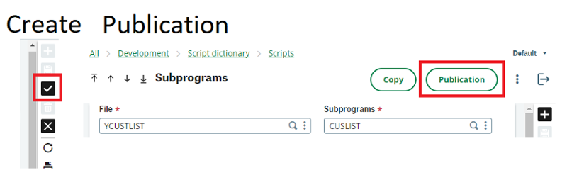 WSDay2 - Create and Publication button locations