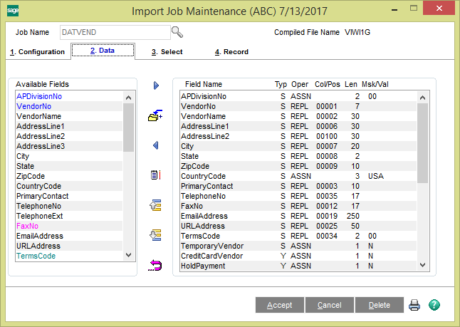 sqlpro csv import mapping