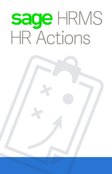 Sage HRMS HR Actions